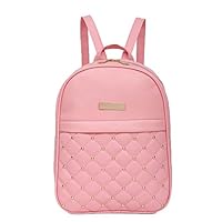 IEason bag, Women Rivet Backpack Fashion Causal Bags Bead Female Shoulder Bag Backpacks (Pink)