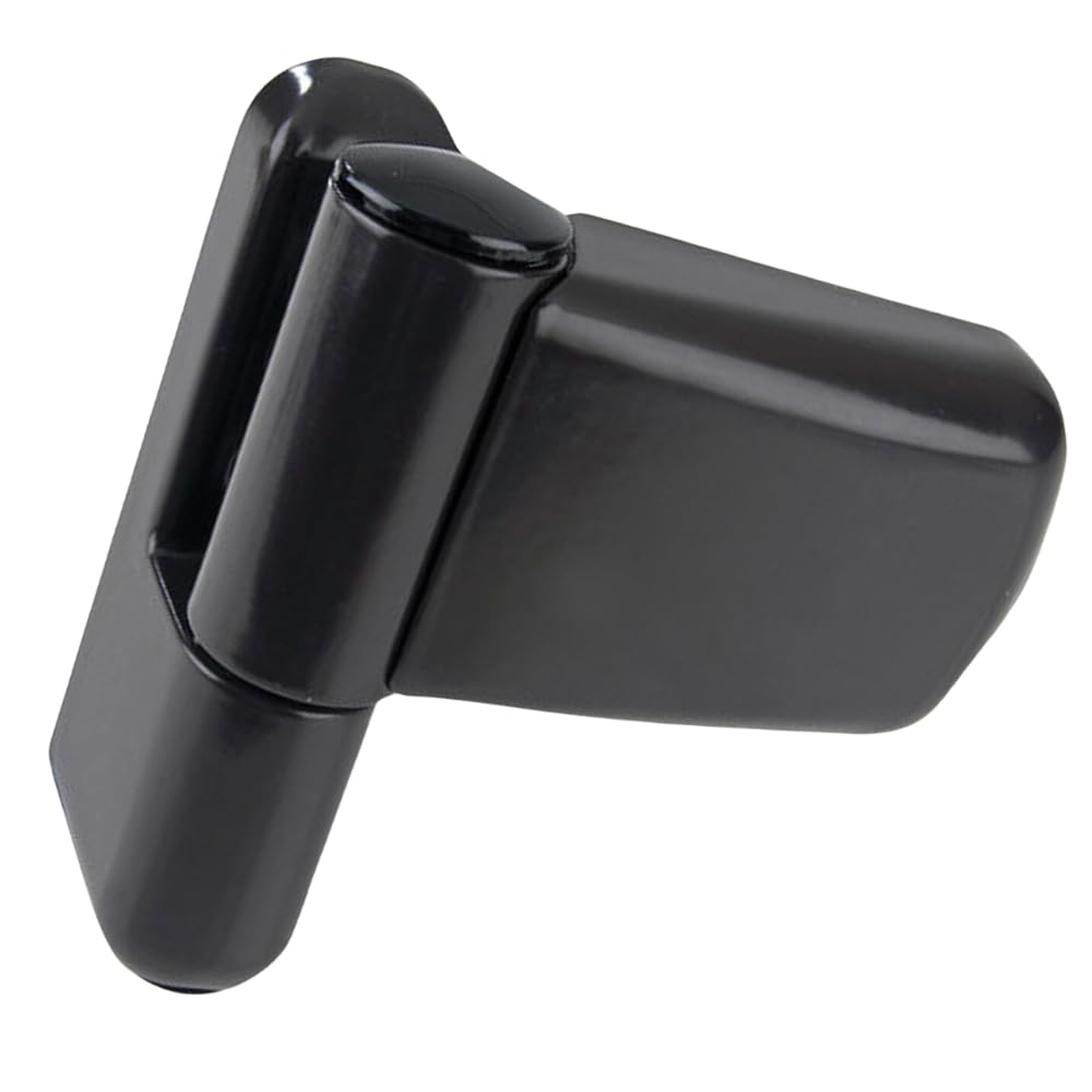 FixRello Black Flag Hinge – 100mm Heavy Duty Adjustable Door Hinge – Fits Left & Right Handed Doors - 1x Hinge Only (Black 1) — image 1