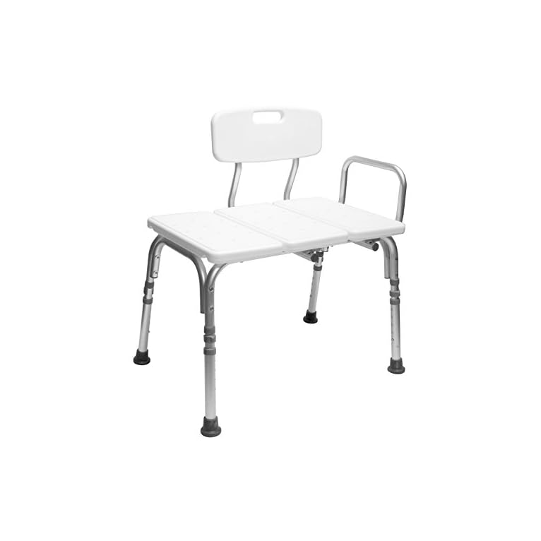 Carex Tub Transfer Bench Shower Chair Transfer Bench with Height
