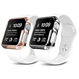 Plated Apple Watch Case - OZAKI O!coat Wardrobe+ 2 in 1 Ultra Slim & Light Weight Case Set for Her. Coat Your Apple Watch Daily / Full Access to All Functions / Compatible with Apple Watch Sport 42 mm