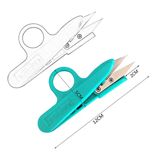 Eraimp Thread Snips 4.7", Quick-Clip Lightweight Thread Snippers Sewing Scissors, Embroidery Yarn Cutter, Set of 4 (Color Random delivery) - Thumbnail 5