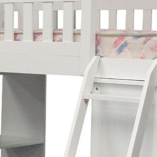 acme willoughby white loft bed