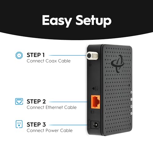 Hitron HTEM5 MoCA 2.5 Adapter Kit (2-Pack) | 2.5Gbps Ethernet Over Coax | Multi-Gig Wired Backhaul for Mesh WiFi, Streaming & Gaming | Includes 2 Adapters, Coax & Ethernet Cables