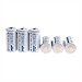 ON THE WAY®6pcs 16340 CR123A LR123A 3.7V 880mAh Rechargeable Li-Ion Battery + Dual Wall Charger
