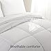 MEROUS Queen Comforter - Soft Quilted Down Alternative Duvet Insert with Corner Tabs,Summer Fluffy Reversible Hotel Collection Comforter - White,88x88 inch (White, 88x88 inch)