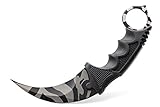 Csgo Karambit Knife Fixed Blade Stainless Steel Tactical Knife with Sheath and Cord Nice Knife for Hunting Camping Fishing and Field Survival