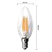 Ascher Chandelier LED Bulb Non-Dimmable, E12 Candle Base 2700K 420 Lumens Candelabra LED Bulb C35 40W Equivalent, UL Listed (6 Pack)