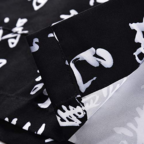 Men Japanese Yukata Coat Kimono Outwear Vintage Casual Top Black Dragon