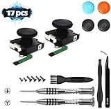 Two Pack Analog 3D Joy con Joystick Replacement for Nintendo Switch, Joy con Controller Full NS Repair Tool Set，Switch Thumb Stick Joystick Replacement Parts