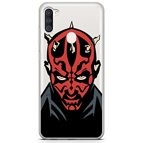 Funda para teléfono móvil de ERT GROUP para Samsung A03S Original y con Licencia Oficial de Star Wars con diseño Darth Maul 004 Adaptada a la Forma del teléfono móvil, parcialmente Transparente