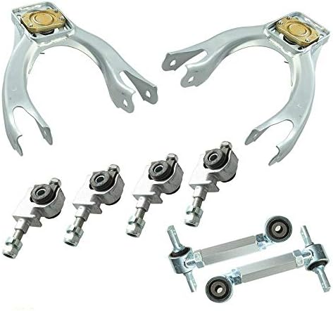 Front + Rear Camber Control Adjuster Suspension Kit, Compatible with 88-91 Civic/crx ED/EE SL