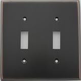 Classic Accents Oil Rubbed Bronze 2 Gang Toggle Switchplate