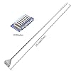 HOTOOLME Algae Scraper Fish Tank Scraper Cleaner Tool Kit with 10 Blades for Glass Aquarium Cleaning 65cm Long Handle