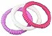 Teething Ring 3 Pack - mooi baby - Baby Teething Rings - GIRL Baby Teether - 100% Silicone Infant Teether - No BPA - Non-Toxic - Soothing Gums - Teether Bracelet - Sensory Rings - Baby Teether Rings