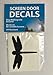 Retractable Screen Door Decals (Stickers) - 5 per Package - Keep Children Safe - Alert Birds, Dogs, Kids - Warn, Protect, Window Safety - Dragonfly Black