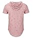 KLIEGOU Men's Hipster Hip Hop Hoodie Hole Tshirt 1705-2