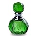 H&D HYALINE & DORA Green Vintage Crystal Empty Decor Mini Refillable Perfume Bottle