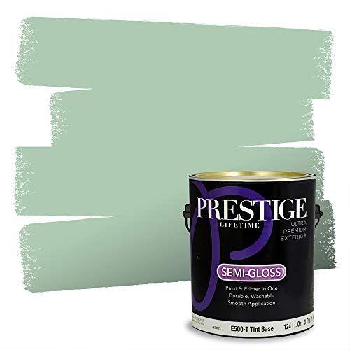 PRESTIGE Exterior Paint and Primer in One, Riverbanks, Semi-Gloss, 1 Gallon