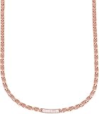 Elegant Titanium Magnetic Therapy Necklace Pain Relief for Neck Arthritis Migraine Headaches Shoulders And Back (Czech Stone Rose Gold)