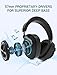 Bluedio T6 (Turbine) Bluetooth Headphones Over Ear Active Noise Canceling ANC Headphones with mic Wireless Headsets Support Amazon Web Services (AWS), 25 Hours Playtime for PC Cell Phone Kids