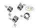 4 Piece 2 Size Metal Yarn Guide Knitting Thimble for Knitting Crafts Accessories Tool