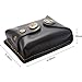 CyberDyer Genuine Leather Magnet Ammo Pouch for Slingshot Stainless Steel Bag Case (Coffee)