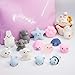 TELLA Premium Mochi Squishy Toys - Cute Mini Squishies Squeeze Toys, Fun Kawaii Squishies Birthday Party Favors for Kids, School Prizes Rewards for Girls & Boys, Perfect 25Pcs Pinata Filler Gift