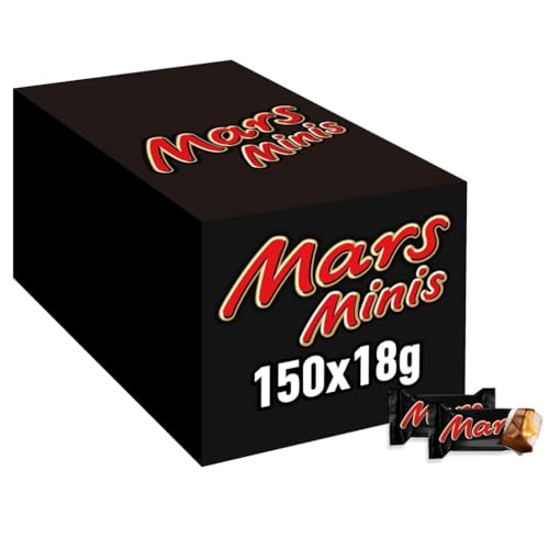 Mars Minis Chocolate Bars | Chocolate Bulk Pack | Caramel | 150 x 18g
