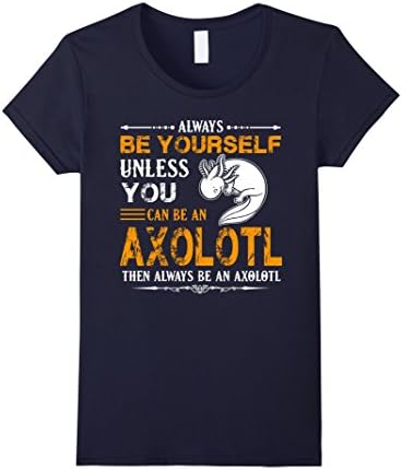 Women's Axolotl Shirt - Axolotl Tshirt Medium Navy