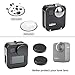 Tytyp Compatible with Gopro MAX 360 Case,Aluminum Case Frame for GoPro MAX with 2 Aluminium Alloy Lens Cap 2 Protective Lens