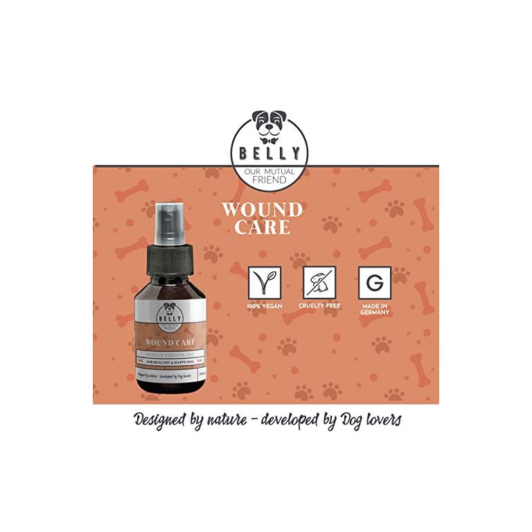 BELLY Wundspray Hundepflege Veganes Erste Hilfe Hundespray, Heilendes