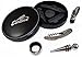 Elixeous 5 Pc Wine Accessory Set and Glass Marker Gift Set - Stainless Corkscrew Opener, Pourer, Drip Ring, Stopper and 5 Wine Glass Metallic Marker Pens - With Accessories Box and Gift Box