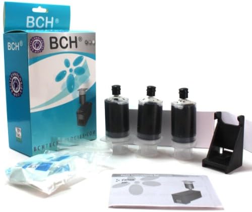 BCH Pigment Ink Refill Kit for HP 60 96 121 130 Black Cartridge H1096B