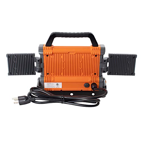Helios Tool 5000 Lumen Portable LED Worklight with Swivel Side Lights and 5ft Tripod Stand - Thumbnail 2