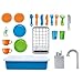 Spark Kitchen Sink,Blue,15.8 x 14.8 x 5.8 inches