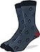Good Luck Sock Men's Penguin Crew Socks,Grey,Large (Shoe size 7-12)