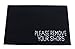 FloorMatShop Please Remove Your Shoes Black Novelty Carpet Nylon Indoor Welcome Entrance Mat Approx. 2' x 3' Surged Edge Made in The USA