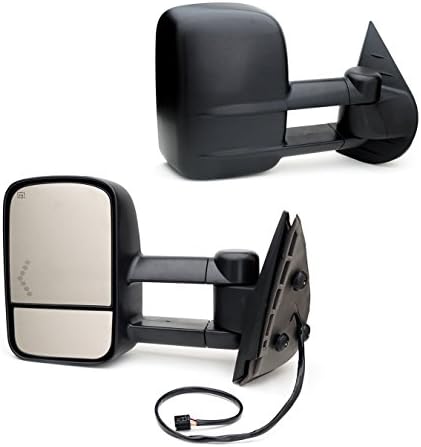 For 07-13 Chevy Silverado Sierra LED Arrow Signal Power Heated Towing Mirror L+R