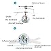 Wekity Flying Ball Toys, RC Toy Helicopter Gifts for Kids Built-in-Shinning LED Disco Light Rechargeable Light Up Ball Drone Infrared Induction RC Drone Helicopter Ball