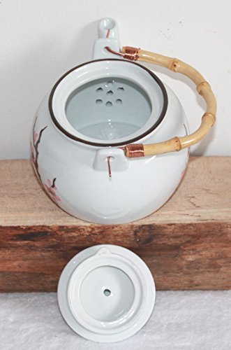 AAF Nommel ®. Teeset Kirschblüte â Sakura - aus Keramik Weiss 5 TLG. im Geschenkkarton Nr. 112 – Bild 5