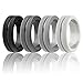 Marrimi Silicone Wedding Rings,Premium Silicone Wedding Bands for Men,Flexible,Skin Safe &Comfortable
