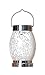 Allsop Home and Garden 30673 Solar Boaters Lantern Oval, Handblown Glass with Solar Panel and LED Light, Weather-Resistant for Outdoor Deck, Patio, Garden, Oval/White, 1-Count