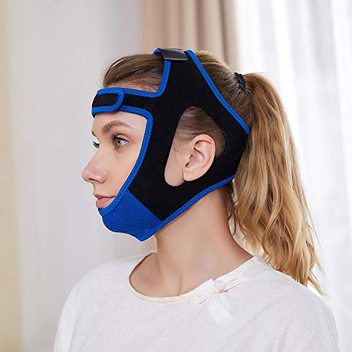 Anti Snoring Chin Strap - Snore Stopper & Snoring Solution Reduction Sleep Aids- Breathable, Flexible & Easily Adjustable with Non-Slip Strap for Men and Women