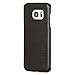 Galaxy S7 Edge Leather Case Back Cover Black - KANVASA 