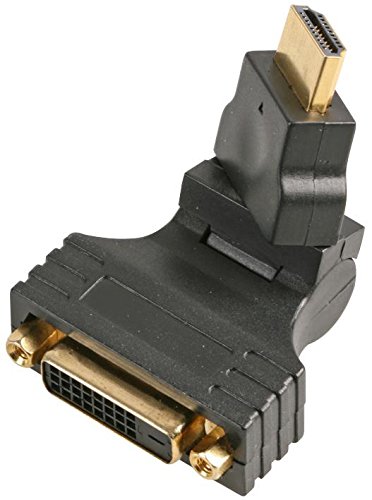 Pro Signal DVI-D Female to HDMI Male Swivel Adaptor – Gold Plated – PSG90731
