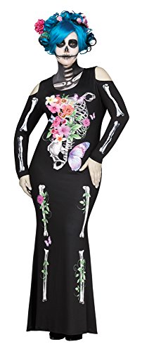 Fun World Women's Plus Size Beautiful Bones Costume