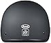 Fuel Helmets SH-HHFL67 HH Series Half Helmet, Flat Black, X-Large
