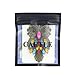 Caetle Big Eye Owl Bird Love Heart angel Wing Crystal Gem Chain Necklace