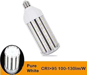 E27 Led Corn Light Bulb Cri Ra 95 Photography Video Studio Lighting Light 30w 3000lm 3500lm Daylight 6000k Warm White 3000k For Garage Workshop Street Lamp Post Lighting Pure White Amazon Com