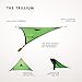 Tentsile Trillium 3-Person Heavy-Duty Hammock (Green Nylon): Giant Hammock perfect for base camps or back yards